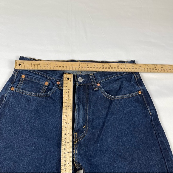 Levis 505 Men's Regular Fit Jeans Dark Wash size: W32 L32 - Picture 13 of 13